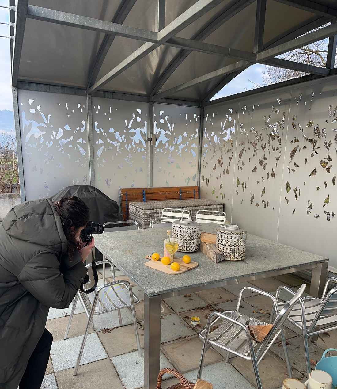 Die Fotos der Limonstella Weihnachtskollektion sind im Kasten