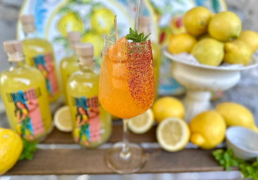 Cantaloupe Melonen Limonstella Spritz