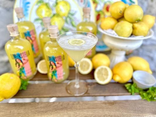 Limoncello Sgroppino - Eiskalter Sommerdrink mit Zitronensorbet und Limonstella