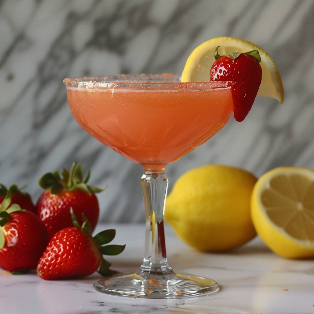Limoncello-Erdbeer Cocktail