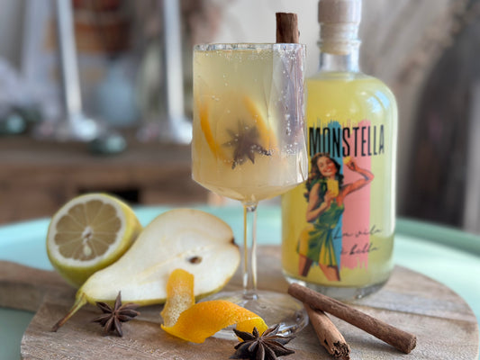 Winterlicher Birnen Limonstella Spritz