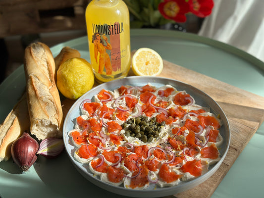 Limonstella Lachs Frischkäse Blume