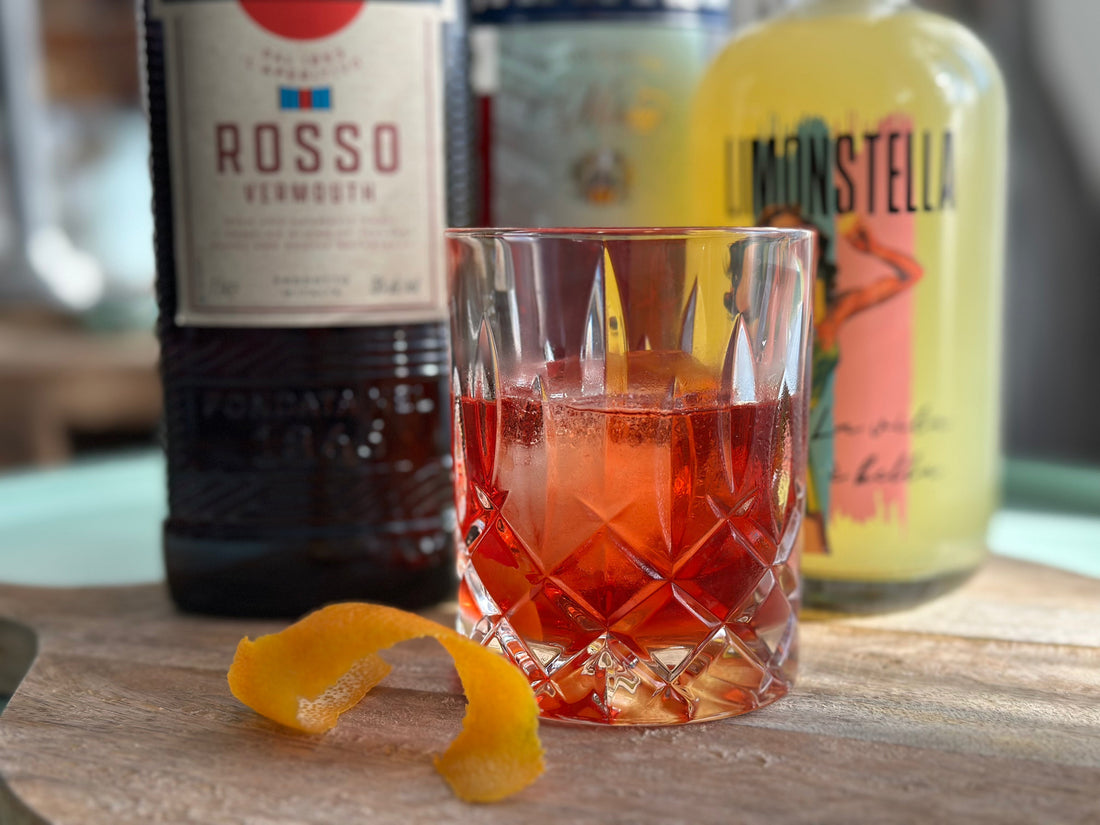 Limonstella Negroni - Limoncello Negroni mit Limonstella, Martini Rosso und Campari