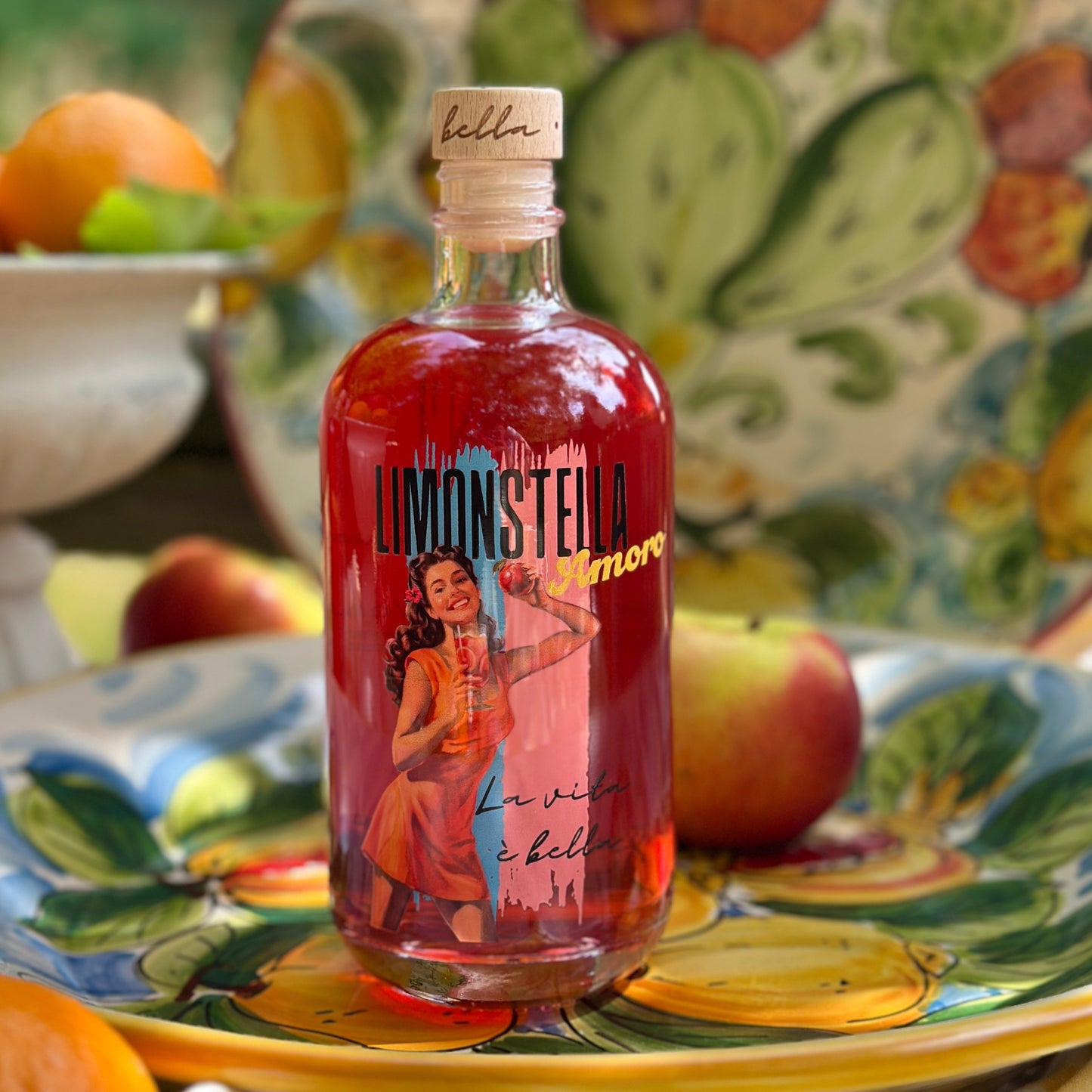 Amoro 500 ml - Blutorangen-Apfel-Hibiskus Likör